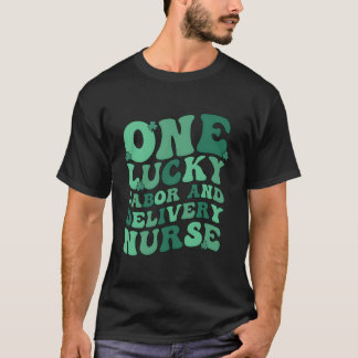 ラッキー産科病棟看護師セントパトリックデーLD Tシャツ