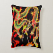 ラッキー素晴らしエネルギーでドラゴンファイヤー アクセントクッション (裏面(縦))