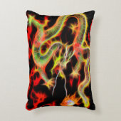 ラッキー素晴らしエネルギーでドラゴンファイヤー アクセントクッション (正面(垂直))