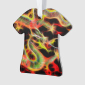 ラッキー素晴らしエネルギーでドラゴンファイヤー オーナメント (正面)