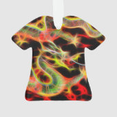 ラッキー素晴らしエネルギーでドラゴンファイヤー オーナメント (裏面)