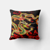 ラッキー素晴らしエネルギーでドラゴンファイヤー クッション (裏面)