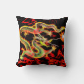 ラッキー素晴らしエネルギーでドラゴンファイヤー クッション (正面)