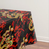 ラッキー素晴らしエネルギーでドラゴンファイヤー テーブルクロス (インサイチュ)