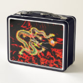 ラッキー素晴らしエネルギーでドラゴンファイヤー メタルランチボックス (裏面)