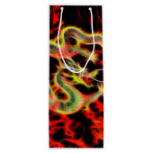 ラッキー素晴らしエネルギーでドラゴンファイヤー ワインギフトバッグ (裏面)