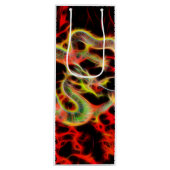 ラッキー素晴らしエネルギーでドラゴンファイヤー ワインギフトバッグ (正面)