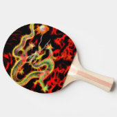 ラッキー素晴らしエネルギーでドラゴンファイヤー 卓球ラケット (横)