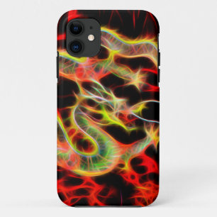 ラッキー素晴らしエネルギーでドラゴンファイヤー iPhone 11 ケース