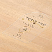 ラッキー素朴ラブウエスタンバーンホースシューズ結婚ズ アクリル招待状 (レイダウン)