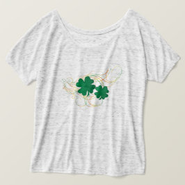 ラッキー🍀聖パトリックの日シャムロッククローバー Tシャツ