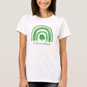 ラッキー賛美と-St patricks day – アイルランド – シャムロック Tシャツ