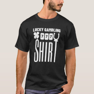 ラッキー賭博シャツカジノ Tシャツ