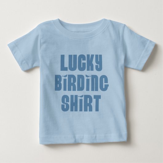 ラッキー野鳥観察シャツ ベビーTシャツ (正面)