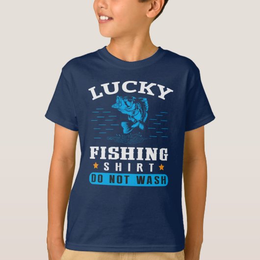 ラッキー釣りシャツ お洗濯禁止 Tシャツ (正面)