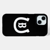 ラッキー馬蹄形エクストリアロゴカスタムモノグラム Case-Mate iPhoneケース (裏面 (横))