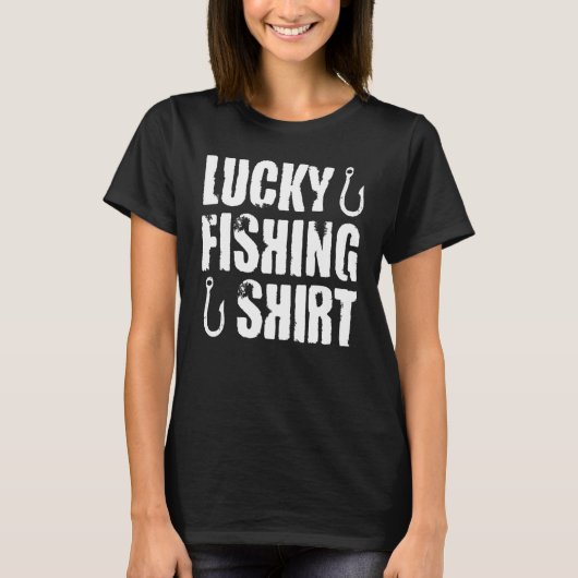 ラッキー魚釣り Tシャツ (正面)