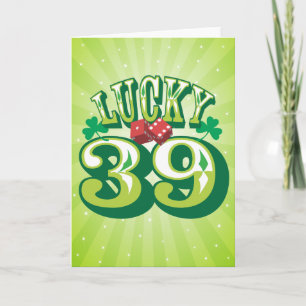 ラッキー39誕生日カード カード