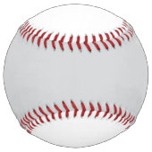 ラッキー4リーフアイリッシュクローバーグレー白ソフトボール ソフトボール (裏面)