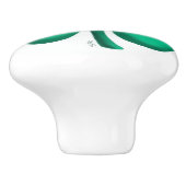 ラッキー4リーフアイリッシュクローバーセラミックノブ セラミックノブ (側面)