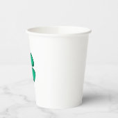 ラッキー4リーフアイリッシュクローバー紙カップ 紙コップ (左)
