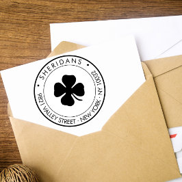 ラッキー4リーフクローバーファミリー差出人住所 ラバースタンプ