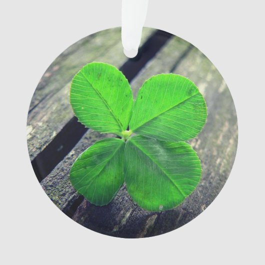 ラッキー4リーフクローバー オーナメント (正面)