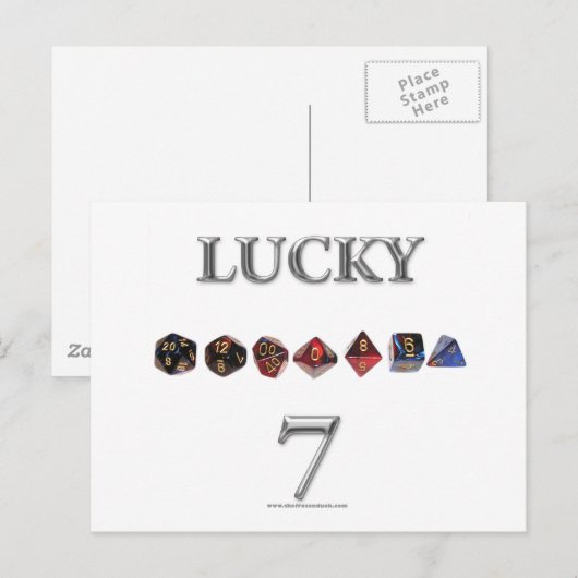 ラッキー7 ポストカード (正面/裏面)