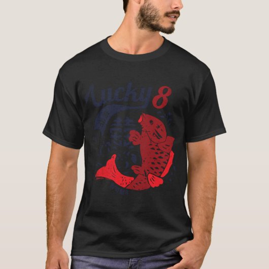 ラッキー8フィッシュ Tシャツ (正面)
