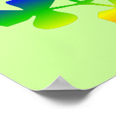 ラッキー・アイリッシュ | Shamrock Rainbow Poster ポスター (角)