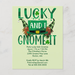 ラッキー&アイ格言イットSt patricks dayパーティー招待状 チラシ