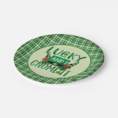 ラッキー&アイ格言イットSt patricks dayパーティー ペーパープレート (アングル)
