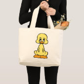 ラッキー・アヒル ラージトートバッグ (正面(商品))