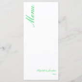 ラッキー・イン・ラブ結婚ズ メニュー (裏面)