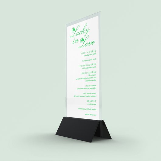 ラッキー・イン・ラブ結婚ズ メニュー