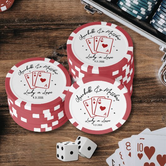 ラッキー・イン・ラブ ウェディング ポーカーチップ