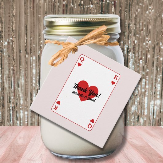 ラッキー・イン・ラブ カップルシャワー 感謝 フェイバータグ