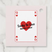 ラッキー・イン・ラブ カップルシャワー 感謝 フェイバータグ (裏面)