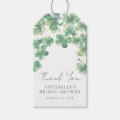 ラッキー・イン・ラブ セントパトリックデーのブライダルシャワー ギフトタグ (正面)