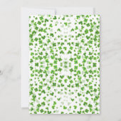 ラッキー・イン・ラブ セントパトリックデーのブライダルシャワー サンキューカード (裏面)