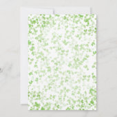 ラッキー・イン・ラブ セントパトリックデーのブライダルシャワー サンキューカード (裏面)