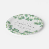 ラッキー・イン・ラブ セントパトリックデーのブライダルシャワー ペーパープレート (アングル)