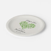 ラッキー・イン・ラブ セントパトリックデーのブライダルシャワー ペーパープレート (アングル)