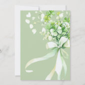 ラッキー・イン・ラブ セントパトリックデーのブライダルシャワー 招待状 (裏面)