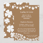 ラッキー・イン・ラブ セントパトリックデーのベイビーシャワー カード (正面/裏面)