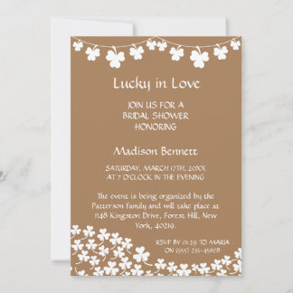 ラッキー・イン・ラブ セントパトリックデーのベイビーシャワー カード