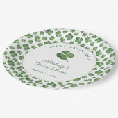 ラッキー・イン・ラブ セントパトリックデーの花嫁シャワーパーティー ペーパープレート (アングル)