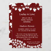 ラッキー・イン・ラブ セントパトリックデー ベイビーシャワー カード (正面/裏面)