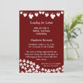 ラッキー・イン・ラブ セントパトリックデー ベイビーシャワー カード (スタンド正面)