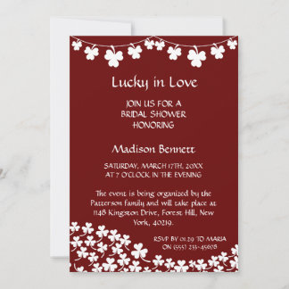 ラッキー・イン・ラブ セントパトリックデー ベイビーシャワー カード